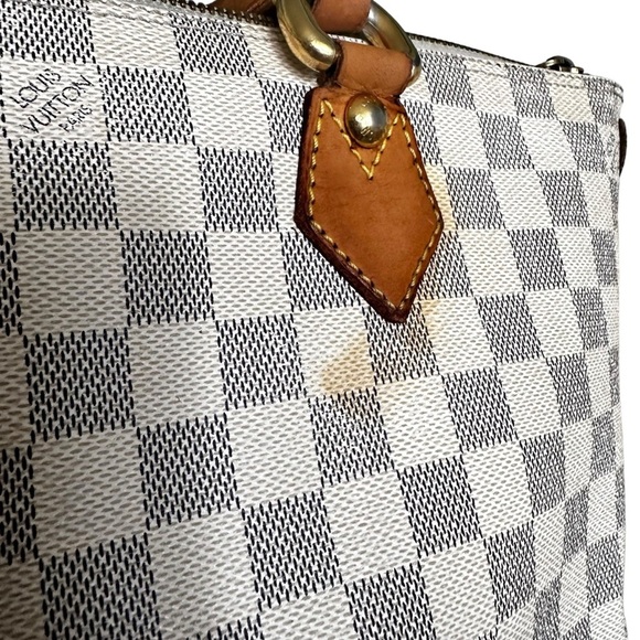 LOUIS VUITTON Damier Azur Saleya PM Tote Bag with matching wallet - Picture 11 of 14